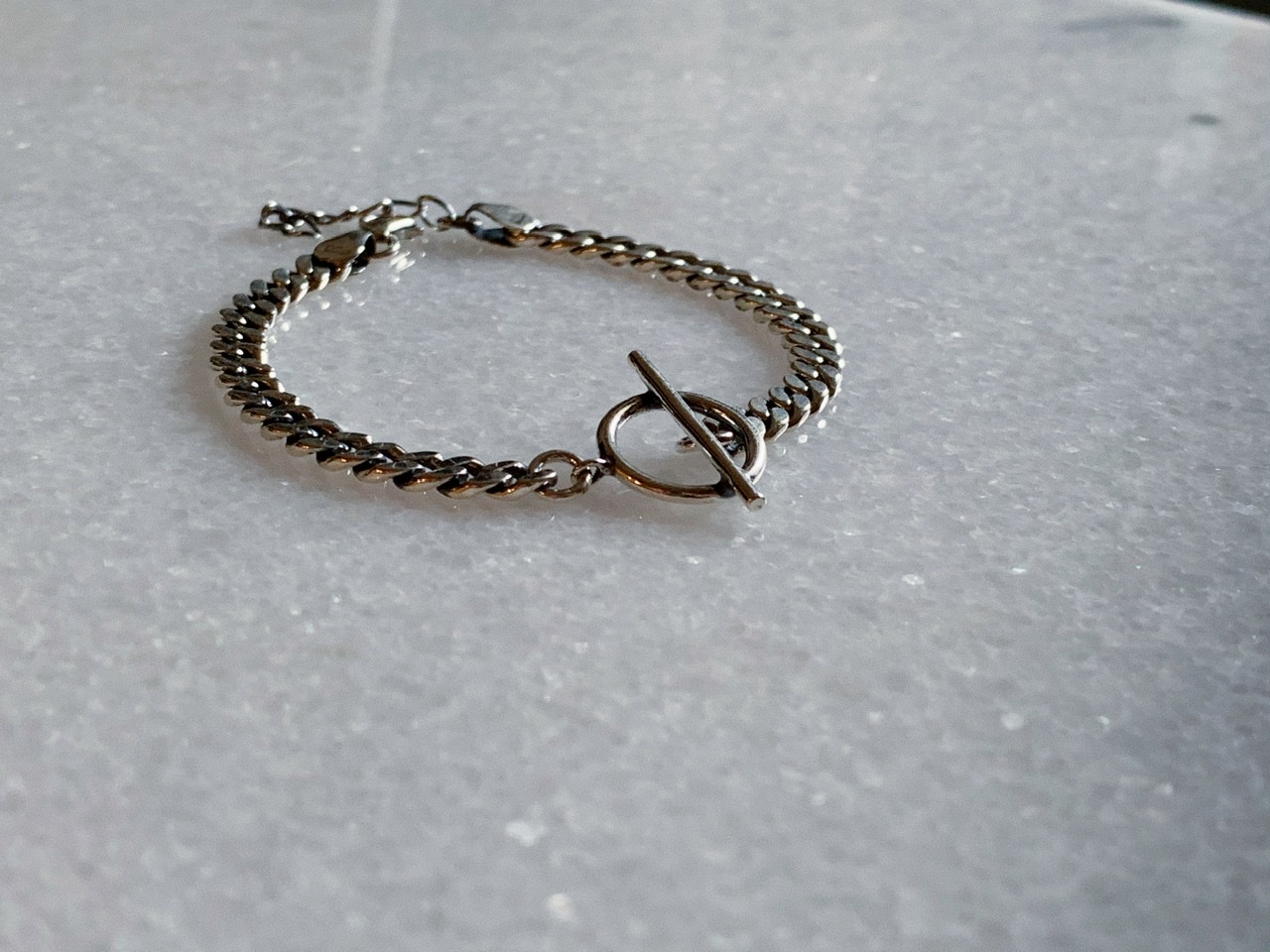 chain contact bracelet【B-4】(silver925)