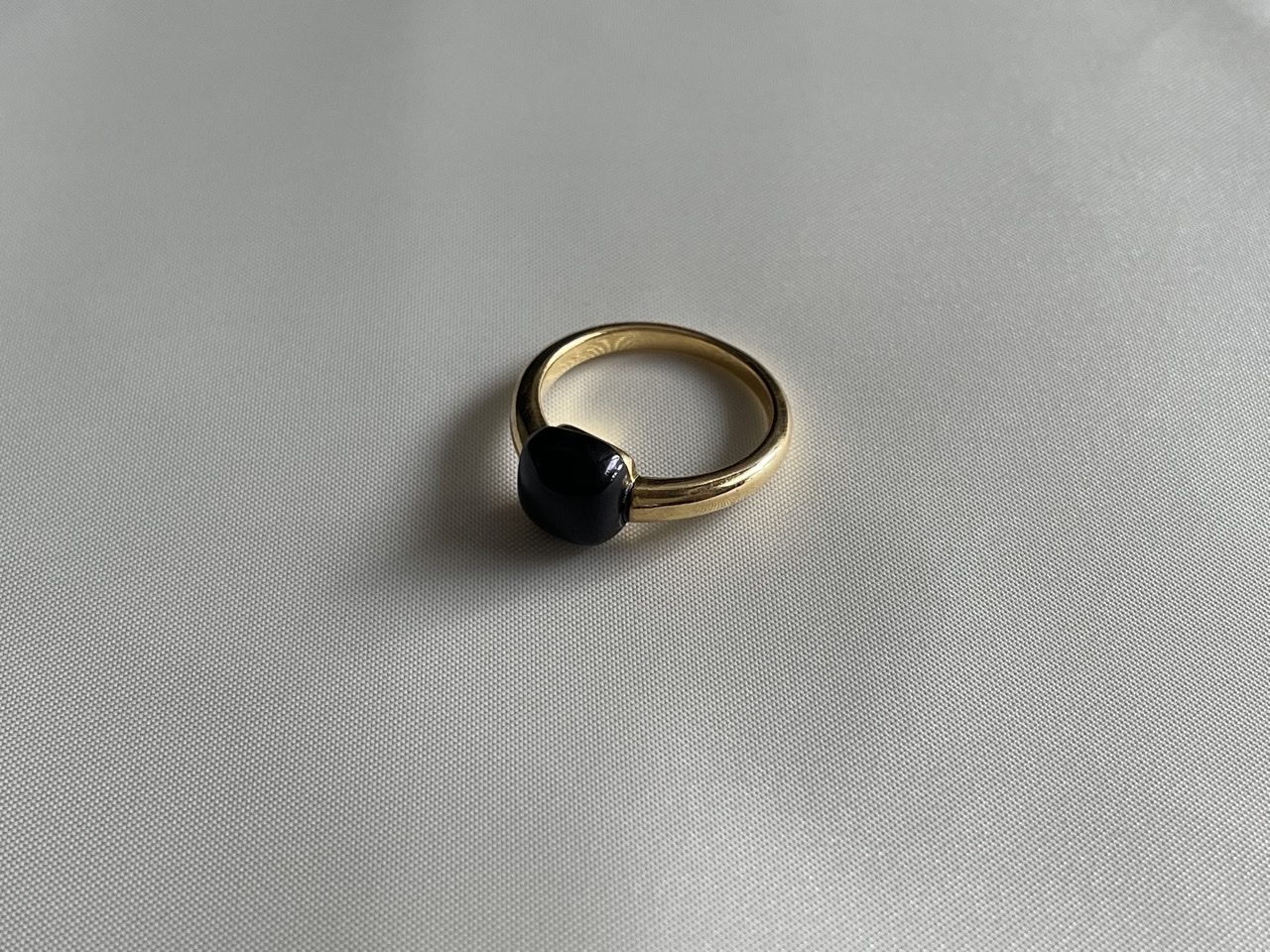 black stone ring【R-37】(silver 925)