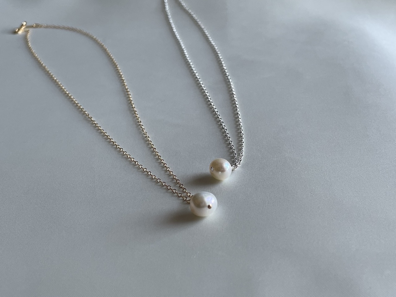 simple pearl  necklace【N-15】(silver925)