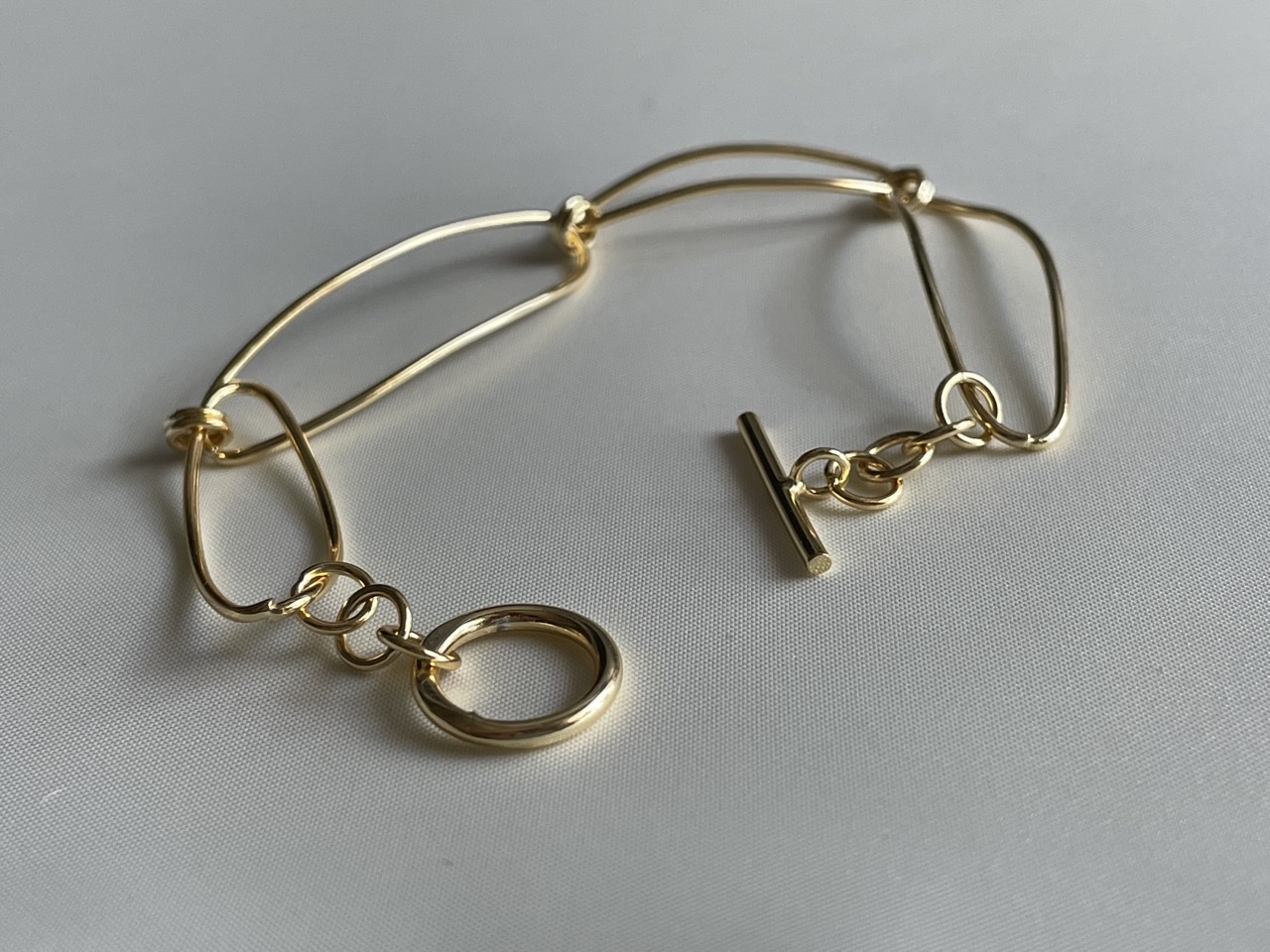 midi gold  bracelet【B-15】(silver925)