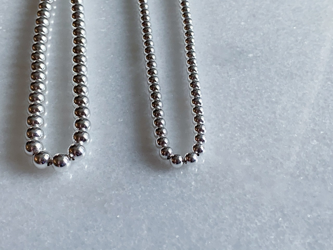 silver ball necklace【N-1】(silver925)